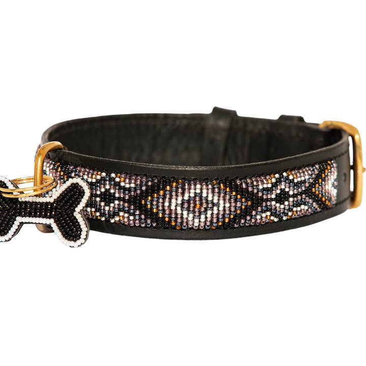 Dog collar Ombima black for wholesale by Kampuni