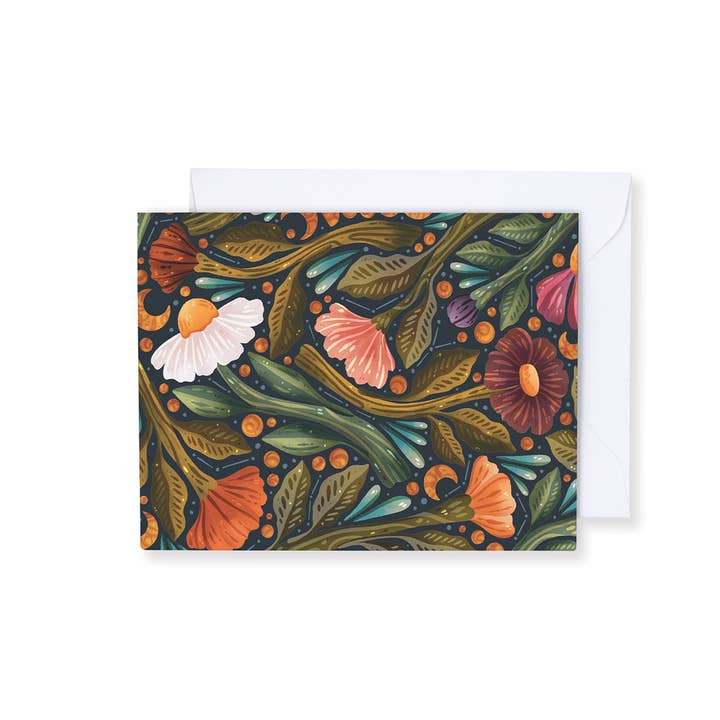 Denik - Wholesale Stationery/notecard set - Nightsky Floral Notecards1