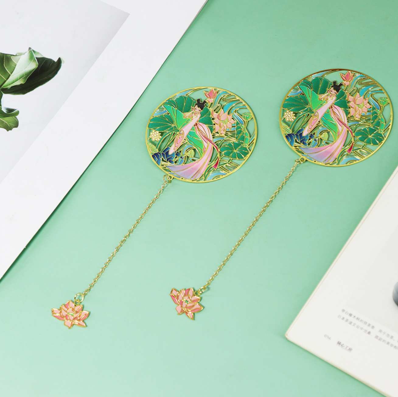 Bright MacMing - Wholesale Bookmark - Lotus Fairy Metal Bookmark4