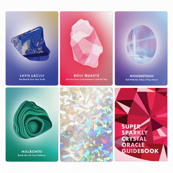 Knock Knock - Wholesale Tarot Cards - Super-Sparkly Crystal Oracle Deck