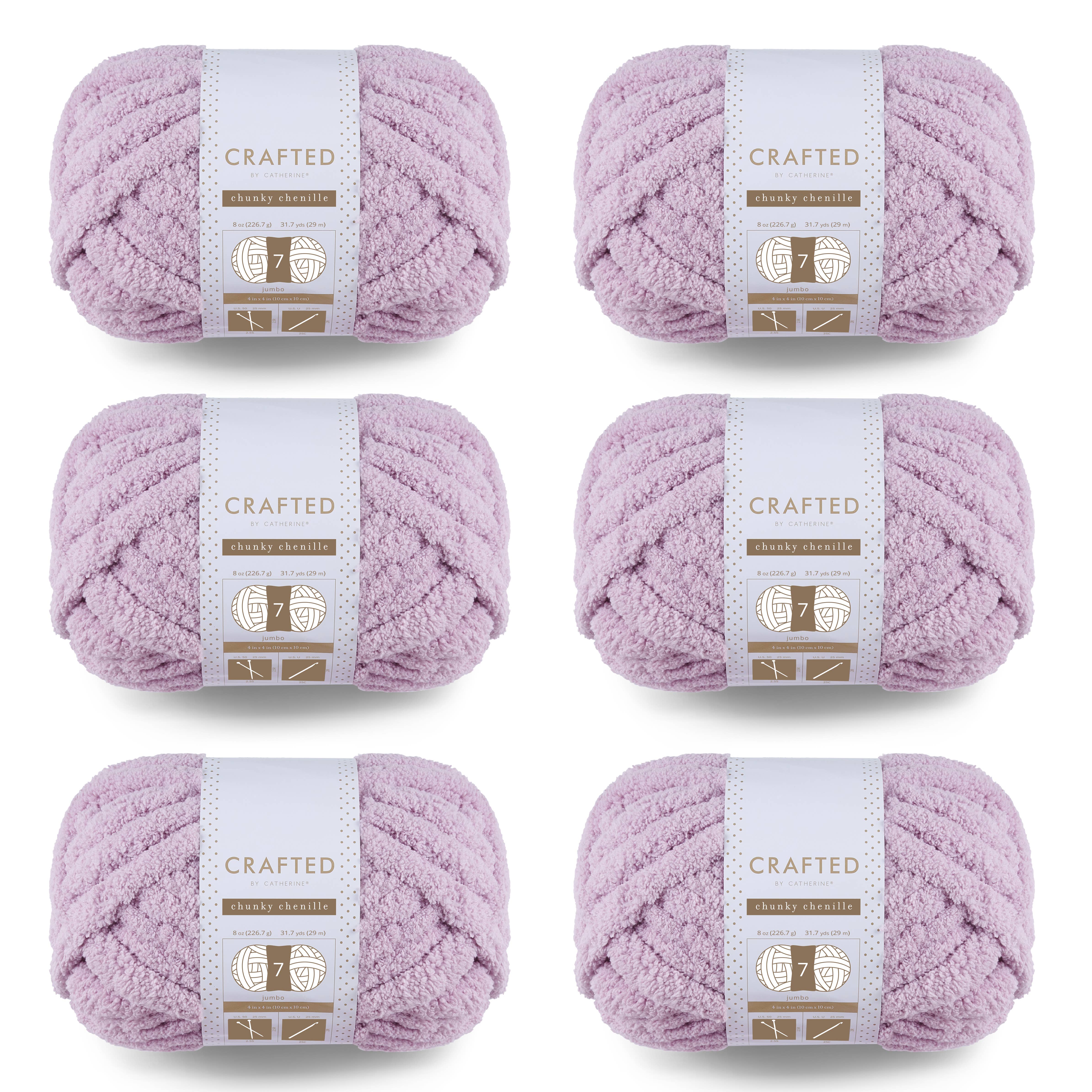 Crafted by Catherine - Wholesale Yarn - Chunky Chenill Yarn | 8oz/227g | Jumbo #7 | Pack of 622