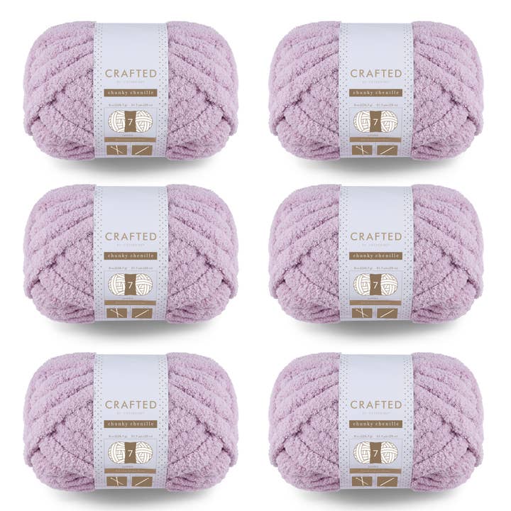 Crafted by Catherine - Wholesale Yarn - Chunky Chenill Yarn | 8oz/227g | Jumbo #7 | Pack of 622