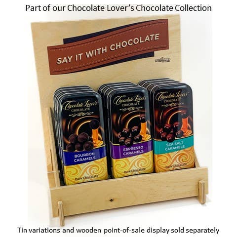 The San Francisco Chocolate Factory - Wholesale Chocolate Covered Sweets - Caramel Tin - Bourbon Caramels in Dark Chocolate4