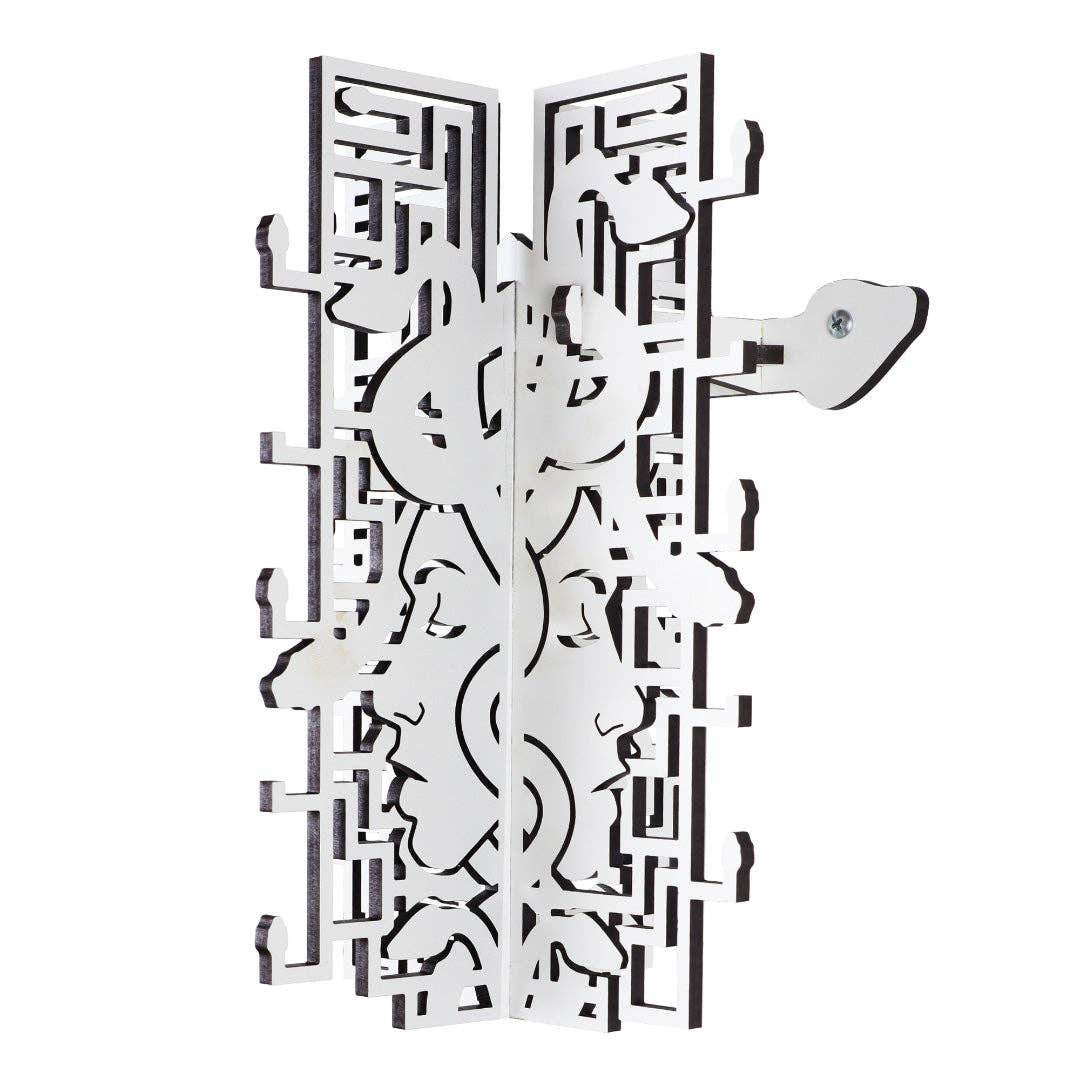 Design2Rave LLC – wholesale Eyewear cases & holders – Unisex – Wall Mounted White Wood Sunglasses Rack - 15-Pair - Medusa Collection2