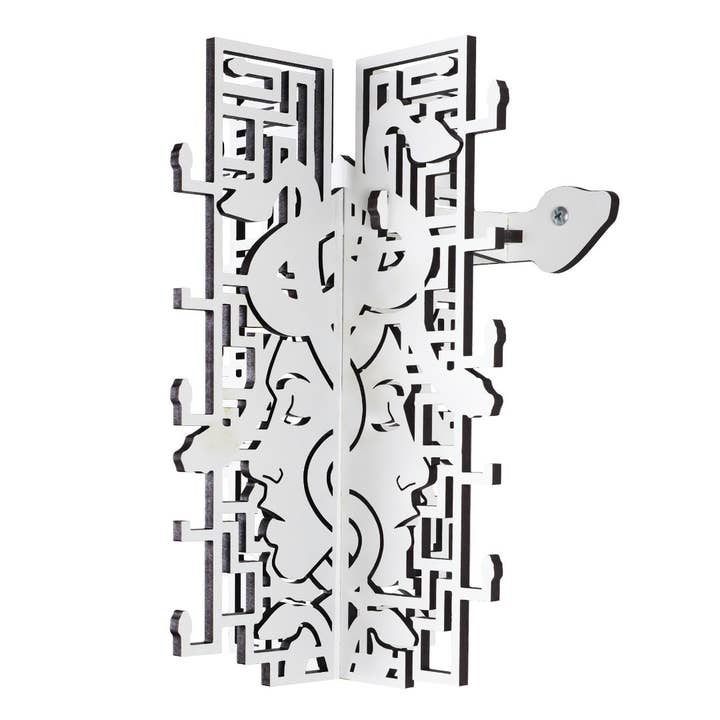 Design2Rave LLC – wholesale Eyewear cases & holders – Unisex – Wall Mounted White Wood Sunglasses Rack - 15-Pair - Medusa Collection2