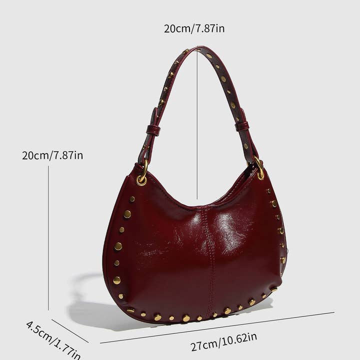 ACCITY - Wholesale Shoulder Bag - Women's - Trendy Studded Boston Shoulder & Handbag_CWAB57132