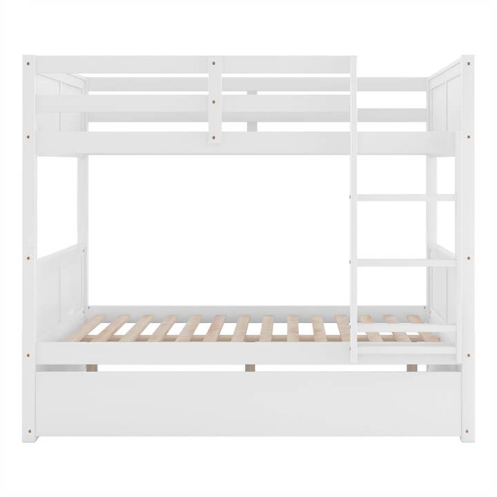 VTNG50 - Wholesale Bed - Full Over Full Bunk Bed with Twin Size Trundle, White4