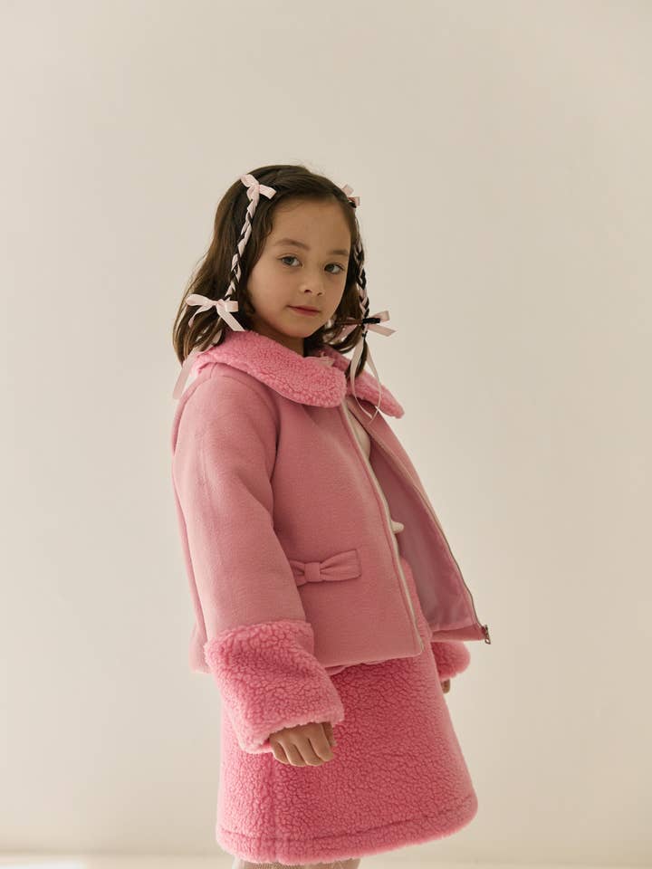 Conjuntos de peluche en rosa para venta al por mayor de IMOIMO KIDS