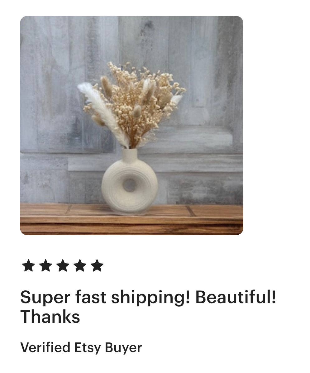 Lu home - Vente Fleur séchée/pressée - Ensemble Lu home - Arrangement floral de roses artificielles avec vase11