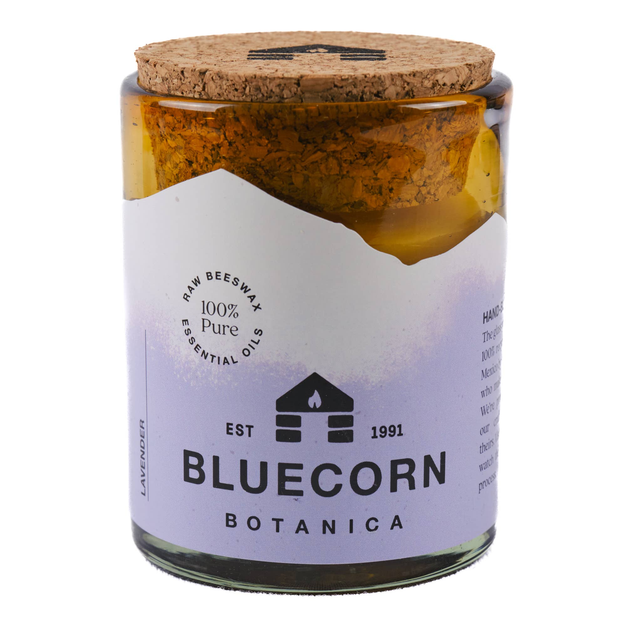 Bluecorn Candles - Wholesale Jar/Filled Candle - Scented Beeswax Candles - Pure Essential Oils - Blown Glass Holders26