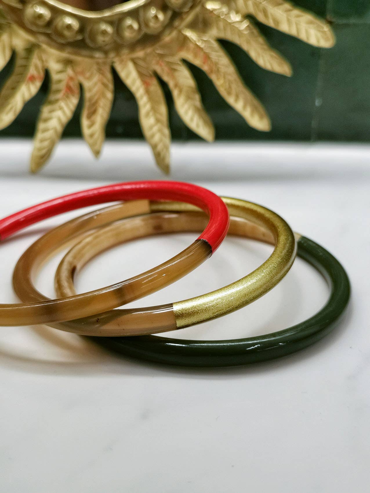 Nayda Diaries - Vendita all'ingrosso Bracciale a polsino - Bracciale a mezzaluna in corno dorato2