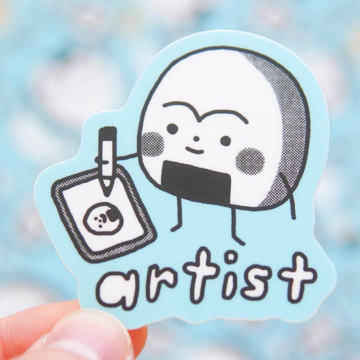 Onigiri Artist Sticker for wholesale by Megan Wang