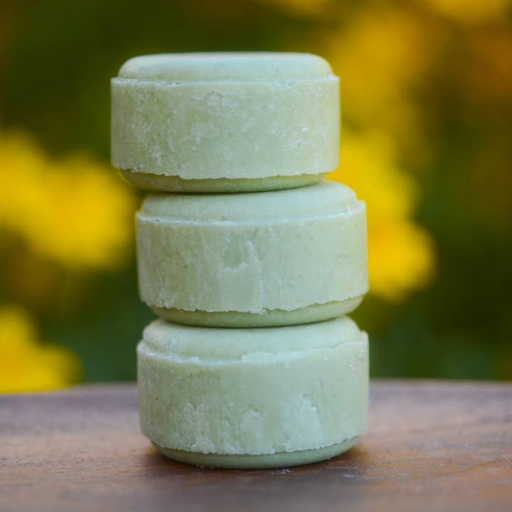 Simpl Bars - Vente Disques de shampoing/shampoings solides - Barre de shampoing à l'argile marine non emballée Zero Waste (cheveux secs)1