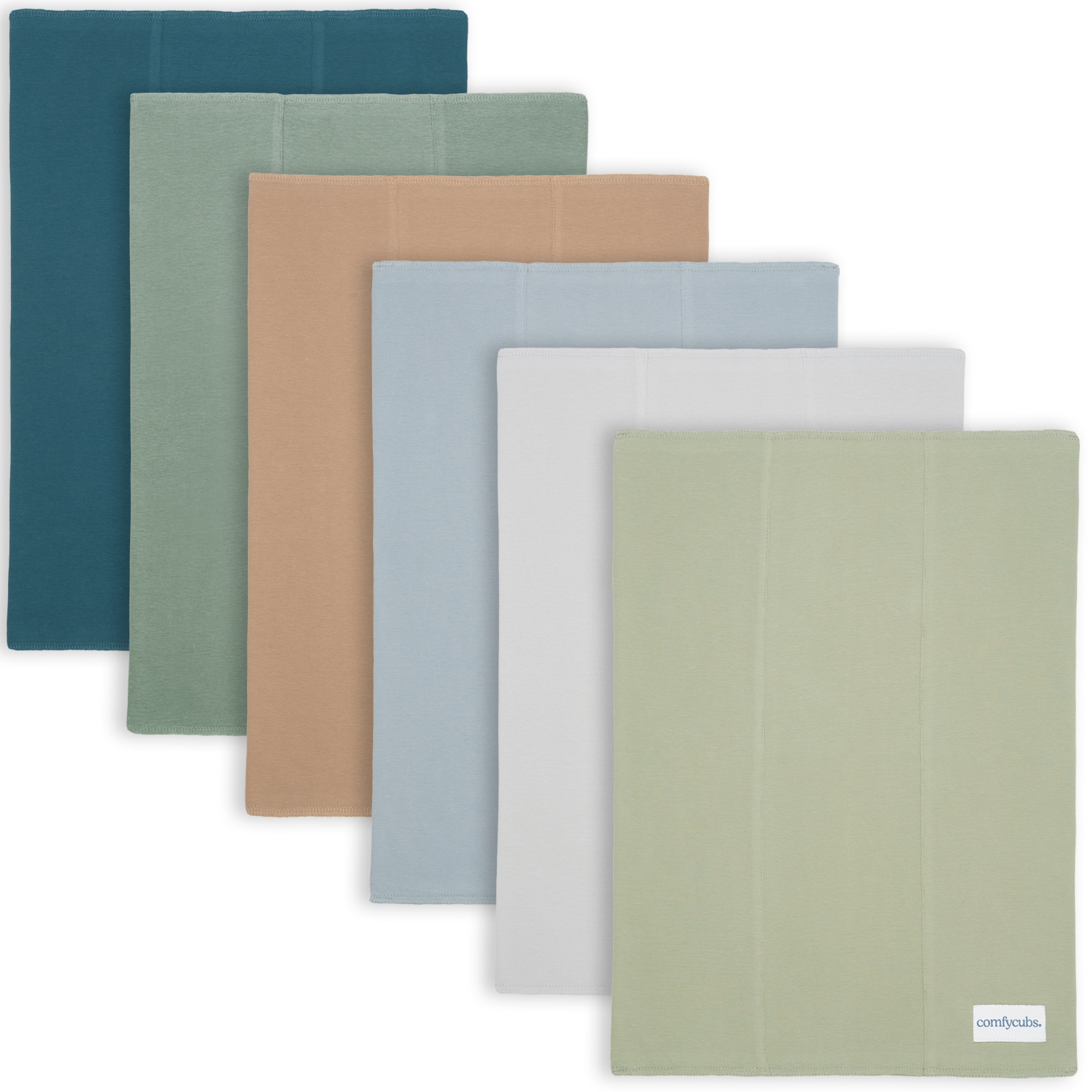 Comfy Cubs - Wholesale Burp Cloth - Baby - Baby Burp Cloths Set, Large 6-Layer, 100% Cotton Comfy Cubs52