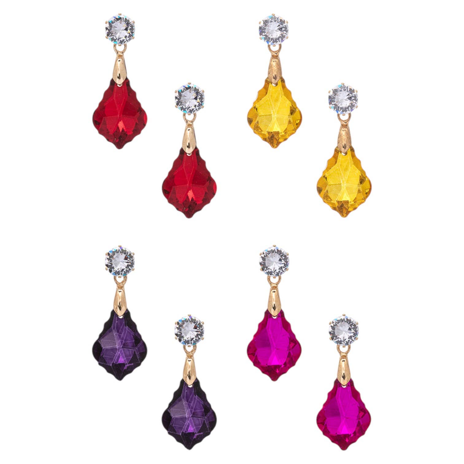 LA Jewelry Plaza - Venta al por mayor Juegos de joyas - Juego de Pendientes de Piedra en Forma de Lágrima2