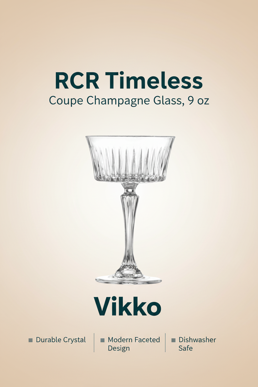 Kadra Kitchenware – wholesale Champagneglas – RCR - Tidlös, Coupe Champagneglas, 9 oz3