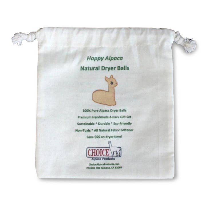 Choice Alpaca Products - Wholesale Dryer Balls - Happy Alpaca Dryer Ball Gift Set & Bulk1
