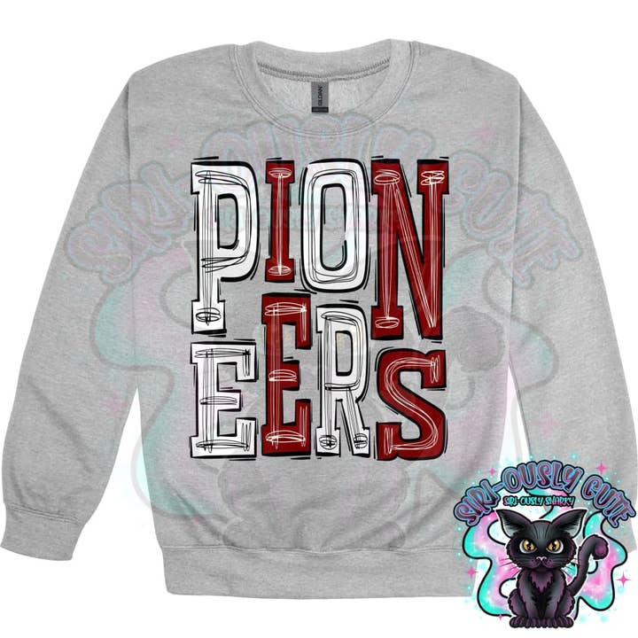 Sporty Pioneers - White Black Maroon for wholesale by Siri-Ously Cute