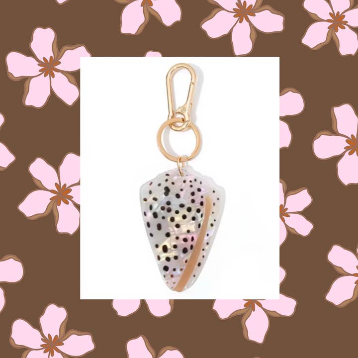 The Coconut Collective - Wholesale Sleutelhanger - Dames - Vlooienkegel Schelpen Sleutelhanger
