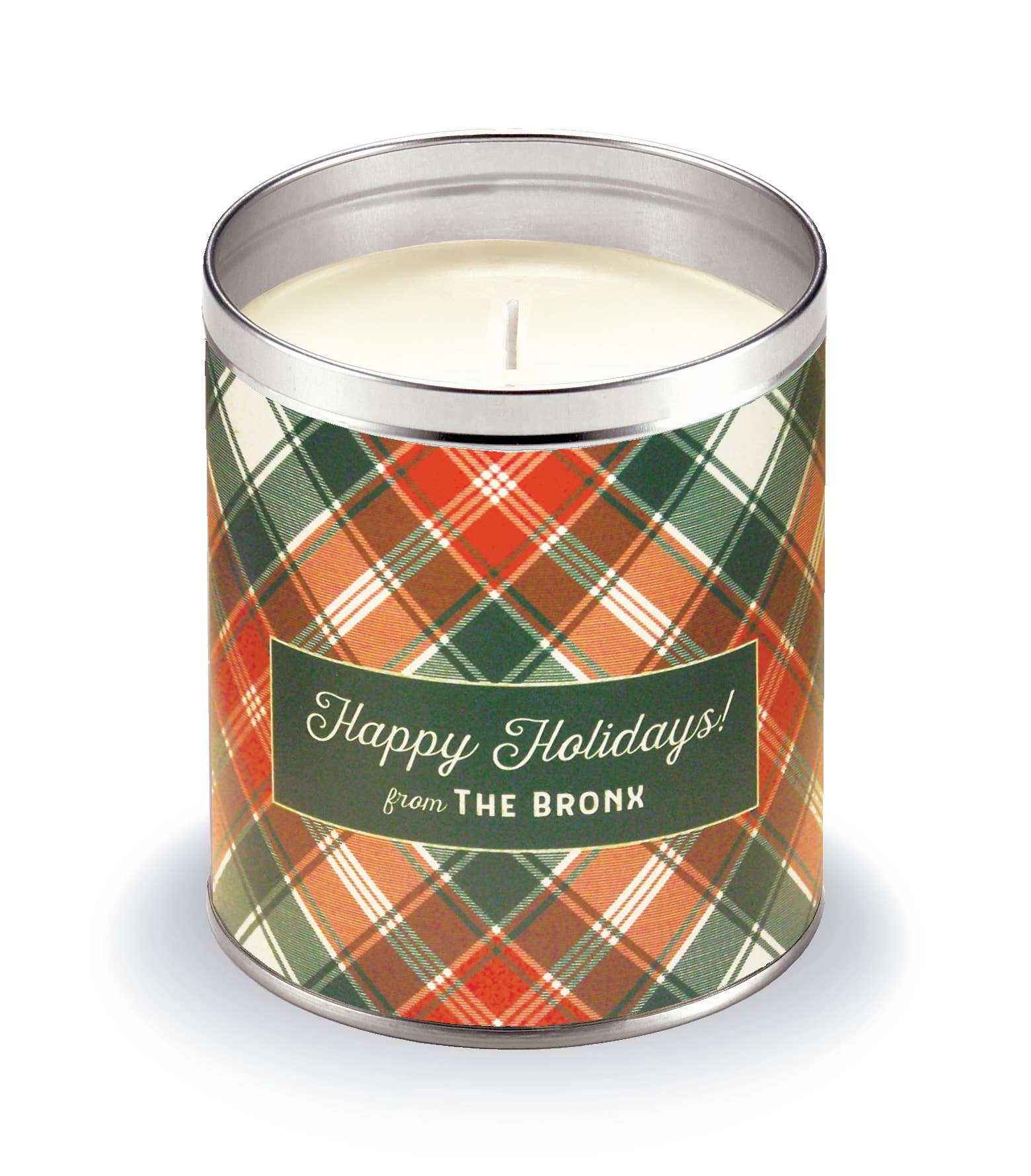 Aunt Sadie's Candles - Wholesale Jar/Filled Candle - Merry Plaid Candle