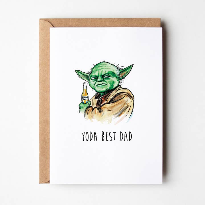 Yoda Best Dad - Cartão do Dia dos Pais por atacado de Taytayski INC