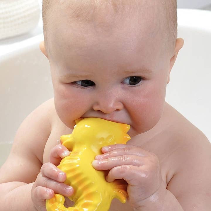 CaaOcho Natural Rubber Toys - Wholesale Bath toy – Baby - Natural Rubber Seahorse Non-Toxic Bath Toy, Mold-free design4