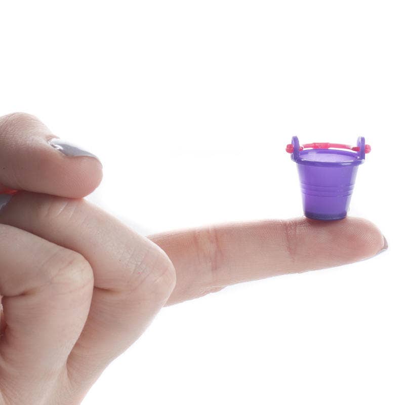 Factory Direct Craft - Wholesale Doll Accessory Kit - Kids - 1" x 3/4" Dia. Miniature Plastic Beach Pails - Mini Buckets2