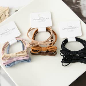 Neutral Colors Seamless Cotton Hair Ties