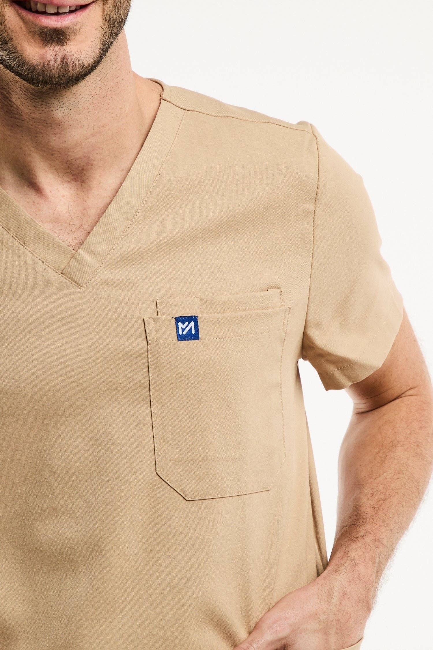 Beige Clair LUCA - Medicinsk tunika - Herre - Lys Beige for engroshandel på Faire4