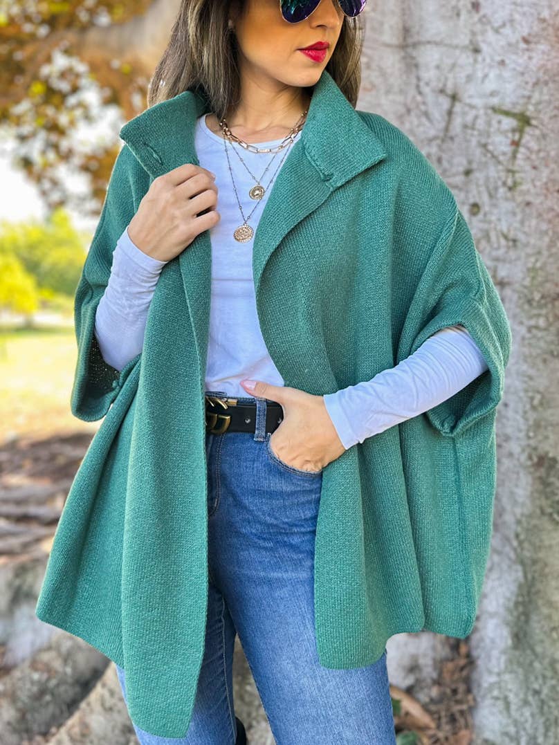 AMOLI - Wholesale Cardigan - Women's - Solid Knitted Cardigan with Neck Button4