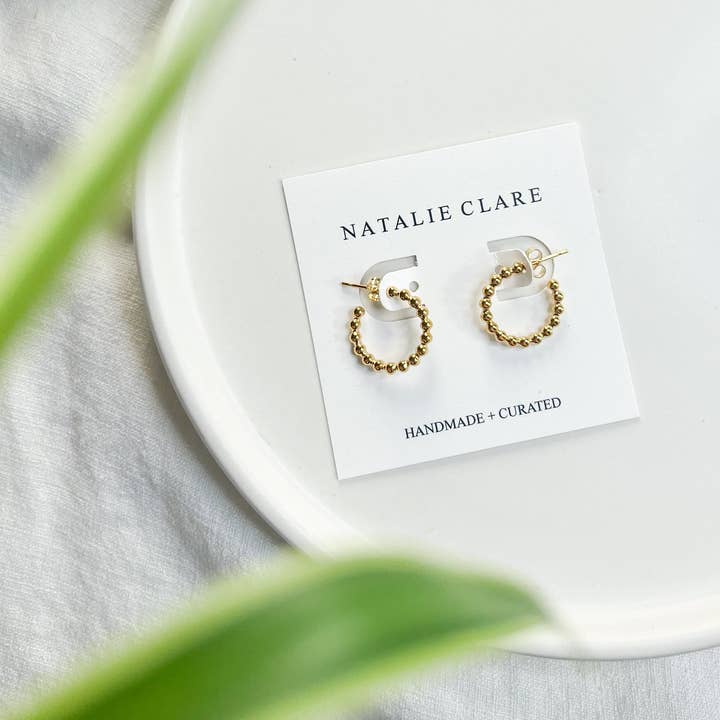 Natalie Clare Collections - Wholesale Hoop Earrings - Beaded Hoop Earrings