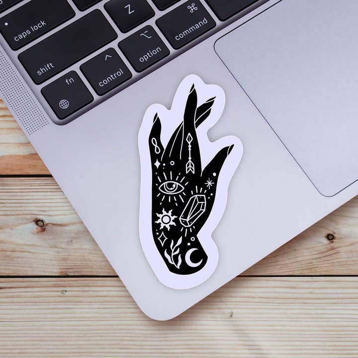 Mystic Hand Sticker - Purple for wholesale by Big Moods