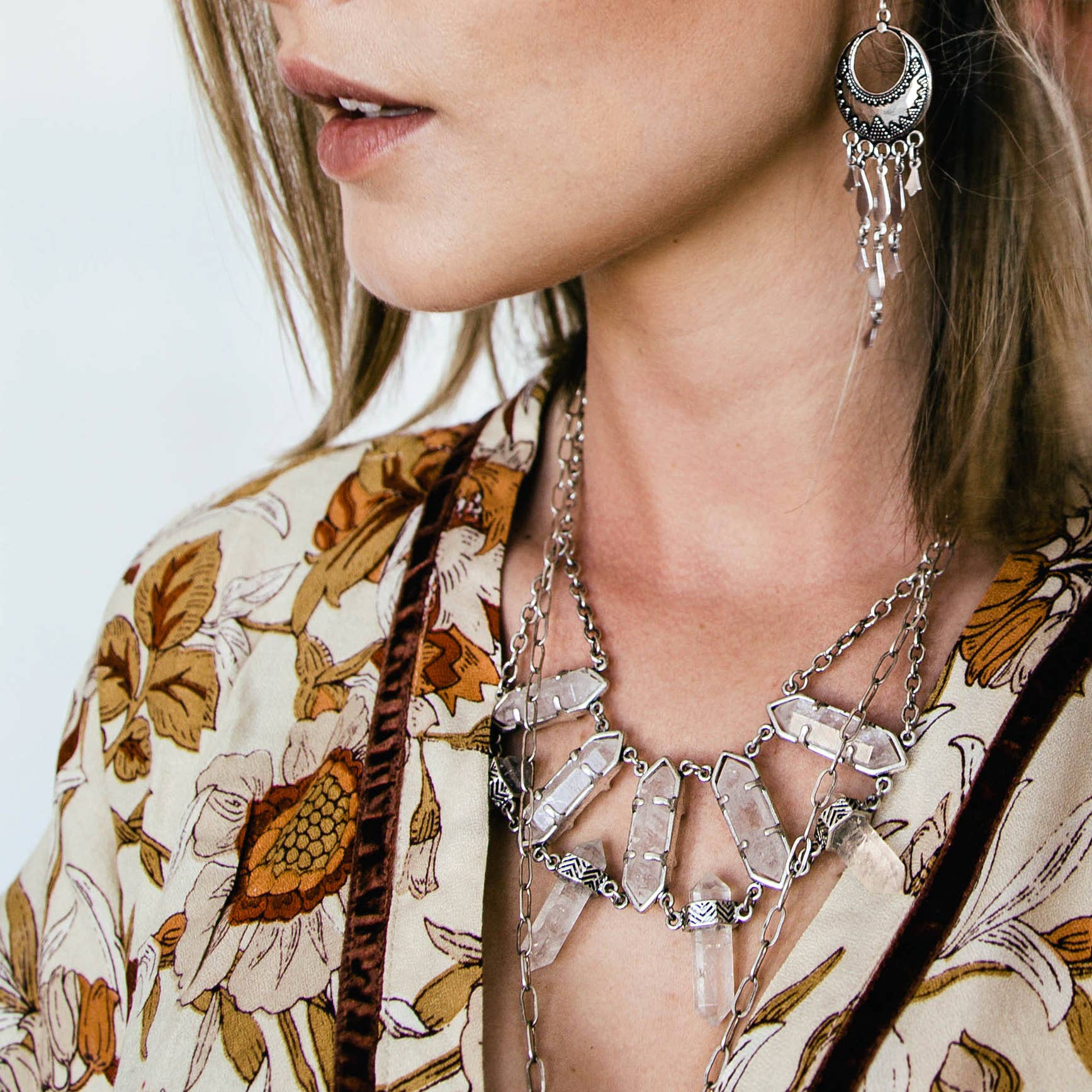 Hiouchi Jewels | Rose & Bolt Grateful Dead Jewelry – Engroshandel Halskæde med store vedhæng – Lonna Kærlighed Halskæde | Sølv1