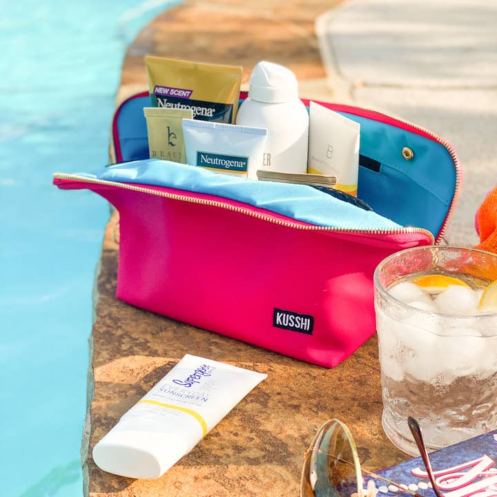 KUSSHI - Wholesale Makeup/Cosmetic Bag - Everyday Makeup Bag - Machine Washable Small Cosmetic Bag, 17