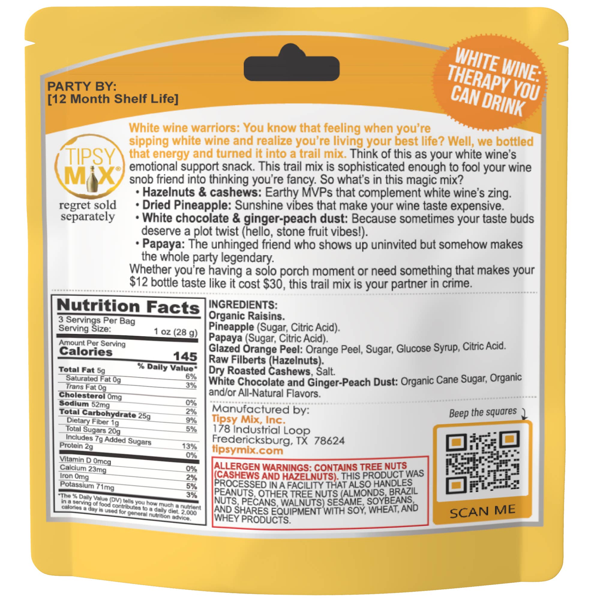 Tipsy Mix - Wholesale Trail Mix - 10. Wine-Paired Trail Mix MIXED CASE OF 67