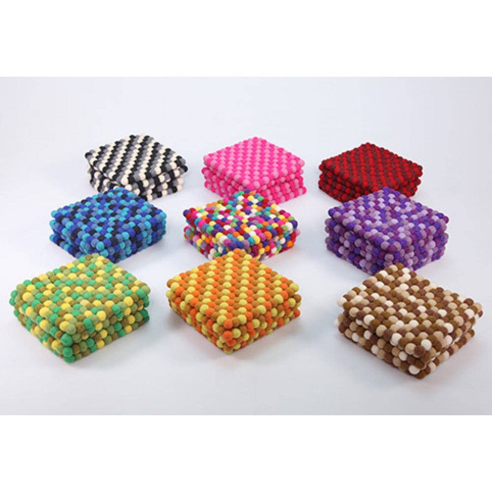 BNB Crafts Inc. - Wholesale Trivet - Mini Square Ball Mat- Blue1