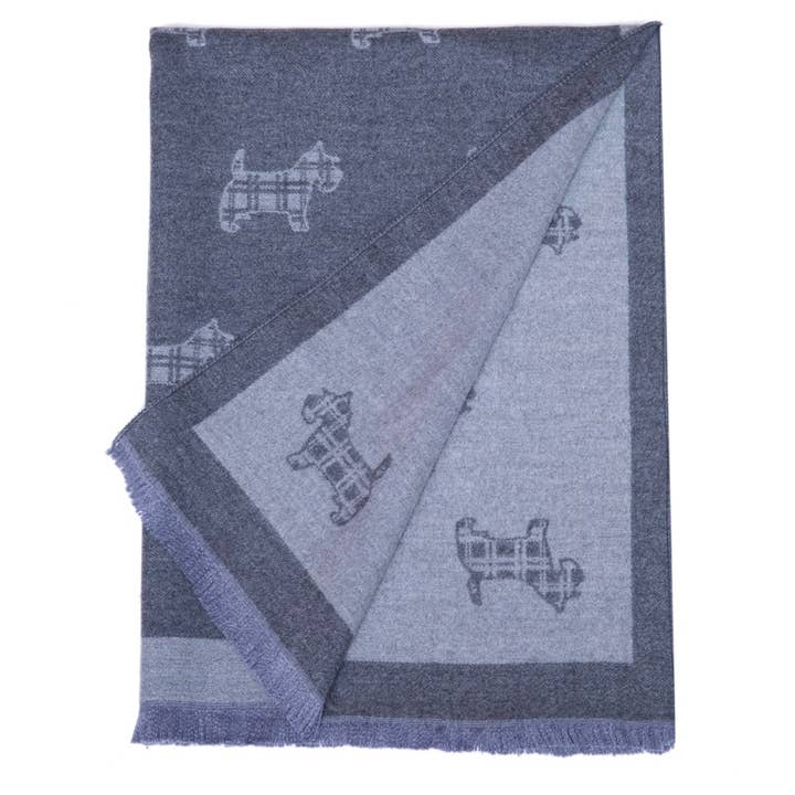 Alba Wholesale – Engroshandel Tørklæde - Dame – Supersoft Tartan Scotty Hundetørklæder