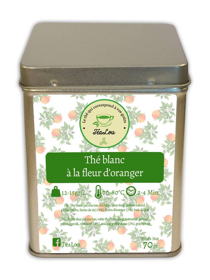 Orange blossom white tea - Box 70g for wholesale by Tealou