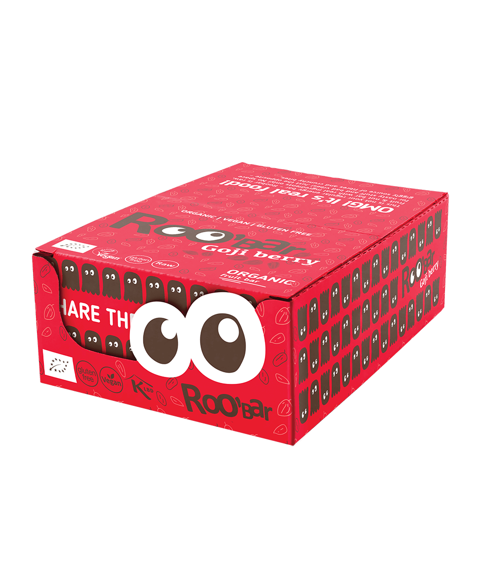 Smart Organic - Wholesale Snack Bar - Goji Berry Bar, Bio, Roobar, 30g1