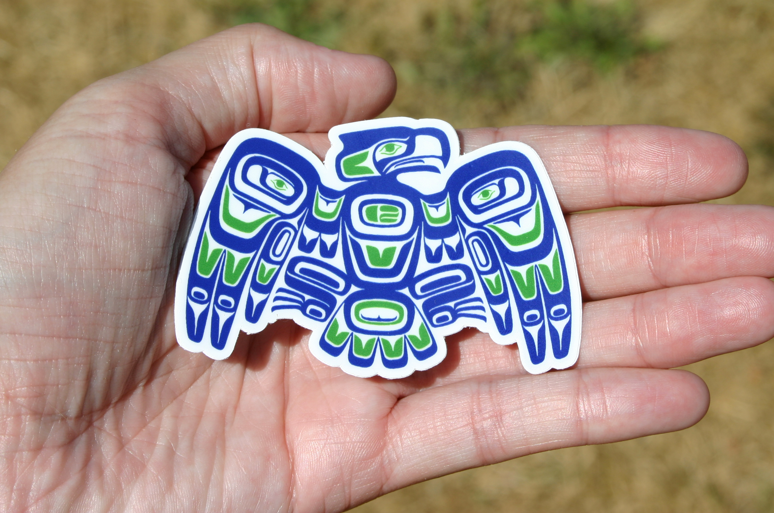 Discovery Stickers - Wholesale Sticker - Tribal Seahawk Vinyl Sticker2