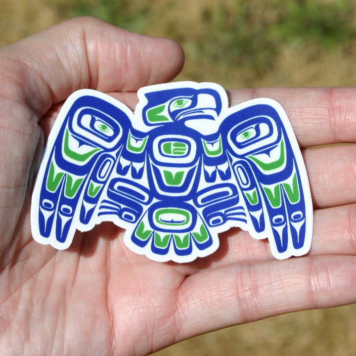 Discovery Stickers - Wholesale Sticker - Tribal Seahawk Vinyl Sticker2