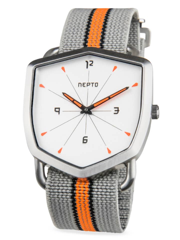 Shield White Reverso - Tela Nato gris/naranja para venta al por mayor de NEPTO