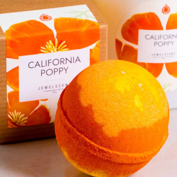 JewelScent - Wholesale Bath Bomb/Fizz - California Poppy 10oz Jewelry Bath Bomb