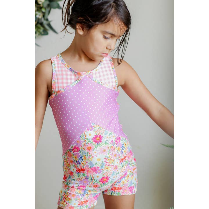 Bella Unitard - Wildflower Waltz for wholesale by Cheeky Plum