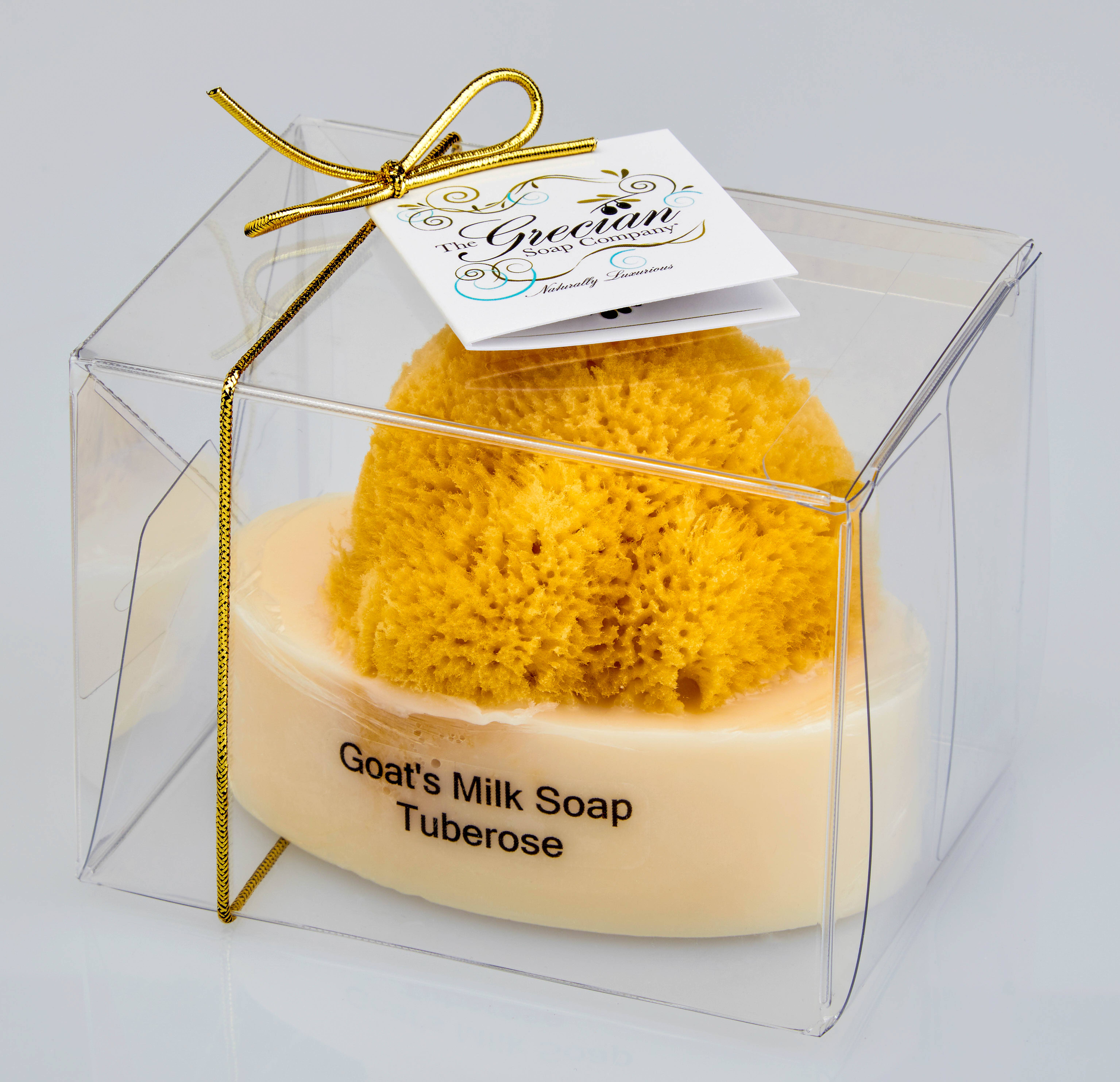 The Grecian Soap Company - Wholesale Bar Soap - Goat Milk Natural Exfoliating Soap Bar with Sea Sponge11