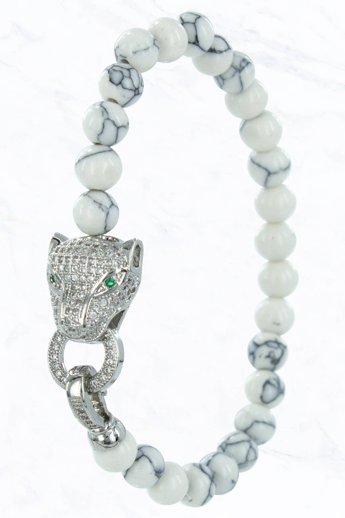 Suzie Q USA - Vendita all'ingrosso Braccialetto con ciondolo/pendente - Bracciale con ciondolo pantera con zirconi cubici2