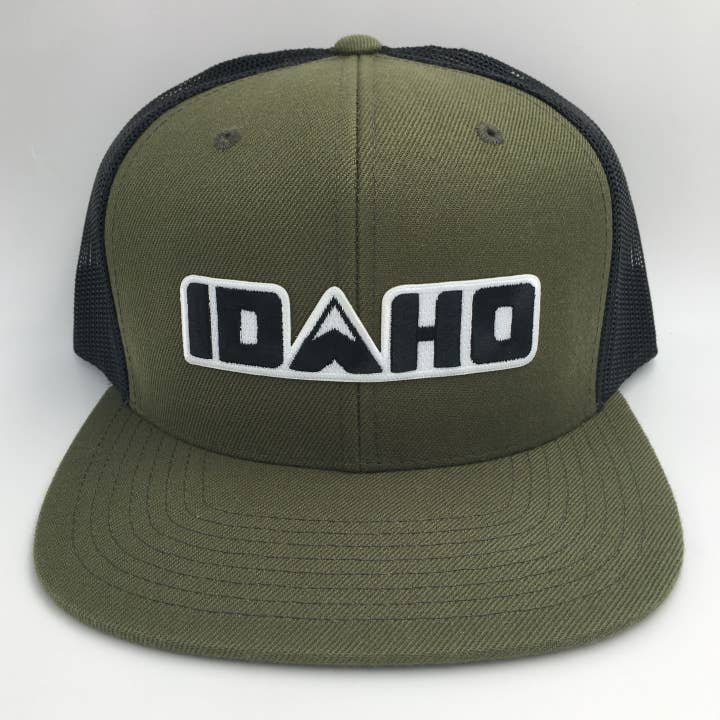 Idaho Official - Flat Bill Snapback Hat (Wool Blend - 3 Opt) for wholesale by Tree City Stickers