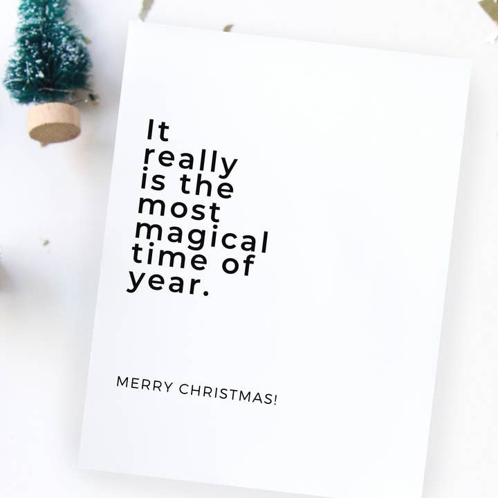 Most Magical Time of Year: Holiday Card for wholesale by The Cheeky Press