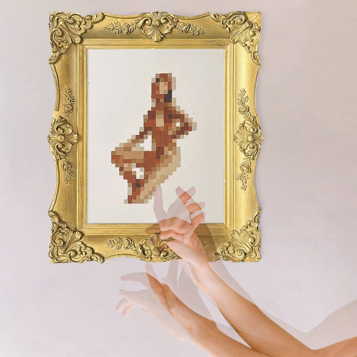 Coloready - Wholesale DIY Craft Kit - 8-Bit Nude | Modern Paint By Numbers Kit