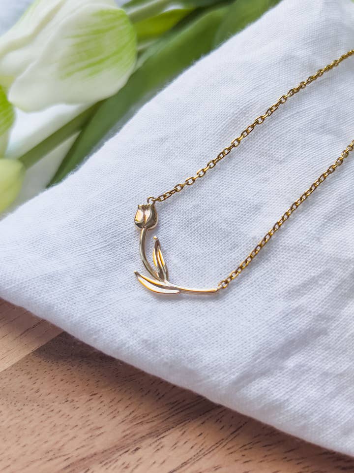 Col J ✦ Tulpen Halsketting voor wholesale door KLAEI DESIGN STUDIO